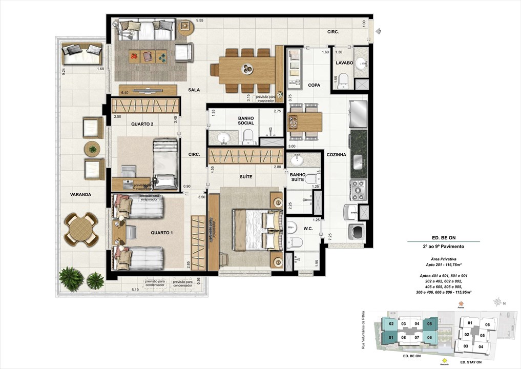 Ed. BE ON - Apto. 301 | Opção 1 | ON – Botafogo - Rio de Janeiro - Rio de Janeiro Ed. BE ON - Apto. 301 | Opção 1 | ON – Apartamento em Botafogo - Rio de Janeiro - Rio de Janeiro